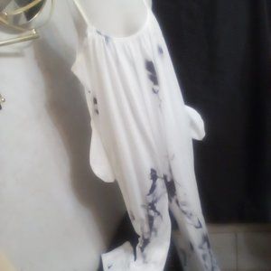 One piece spaghetti strap attached to pants